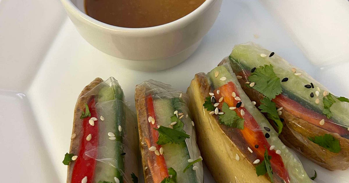 Tofu Spring Rolls w/ Healthy Peanut Sauce Recipe | Samsung Food App