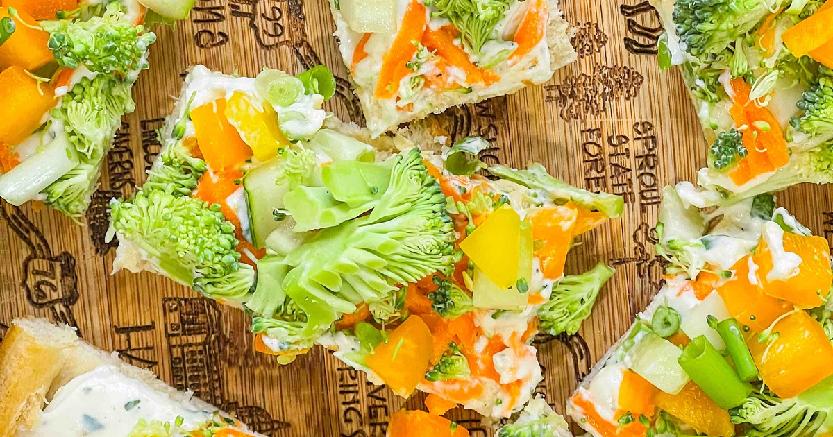 Crescent Dough Veggie Pizza Appetizer Recipe | Samsung Food App