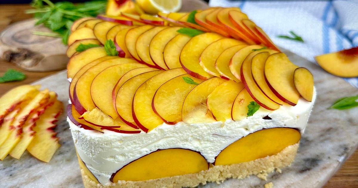 No-Bake Peach Cheesecake Recipe | Samsung Food App