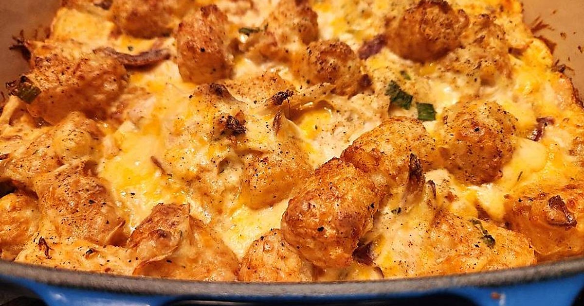 Ultimate Chicken Ranch Tater Tot Casserole Recipe Hits Dinner Ou | Samsung Food App