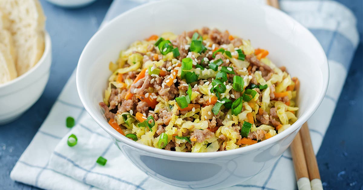 Egg Roll in a Bowl Is a Low-Carb Version of the Takeout Classic Recipe | Samsung Food App