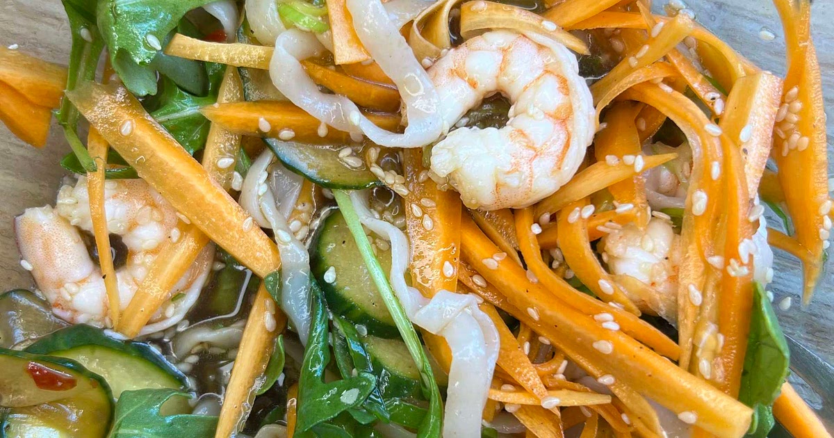Shrimp Noodle Salad Recipe | Samsung Food App