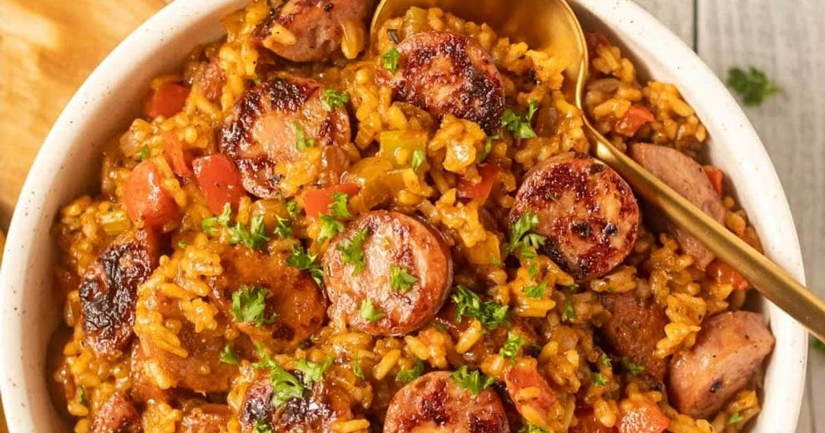 Cajun Dirty Rice with Sausage Recipe | Samsung Food App