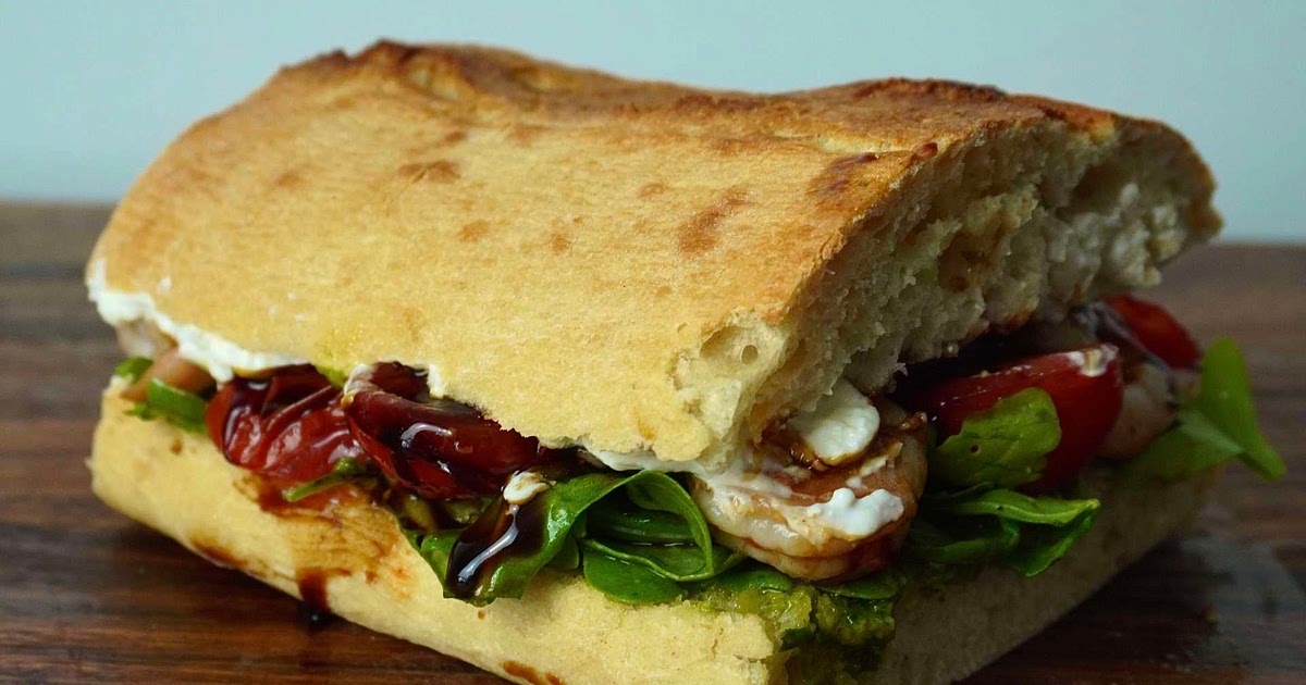 Pesto prawn sandwich Recipe | Samsung Food App