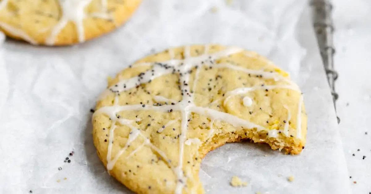 Iced lemon poppy seed cookies Recipe | Samsung Food App