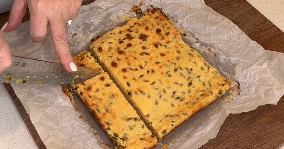 5 ingredient passionfruit slice Recipe | Samsung Food App