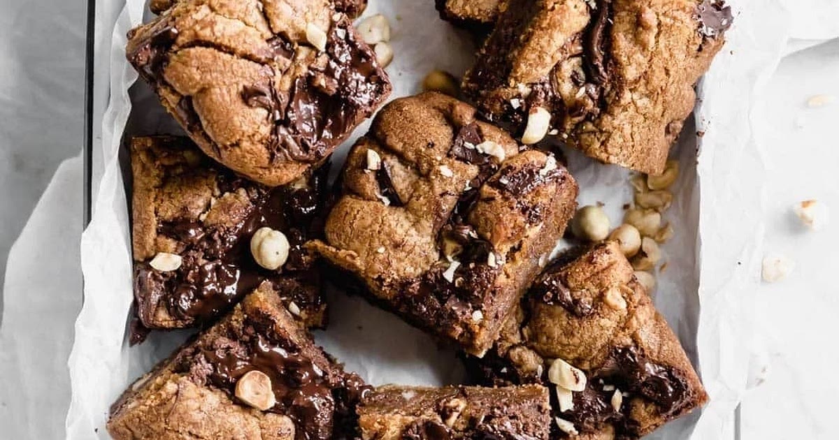Brown butter Nutella chocolate chip cookie bars Recipe | Samsung Food App