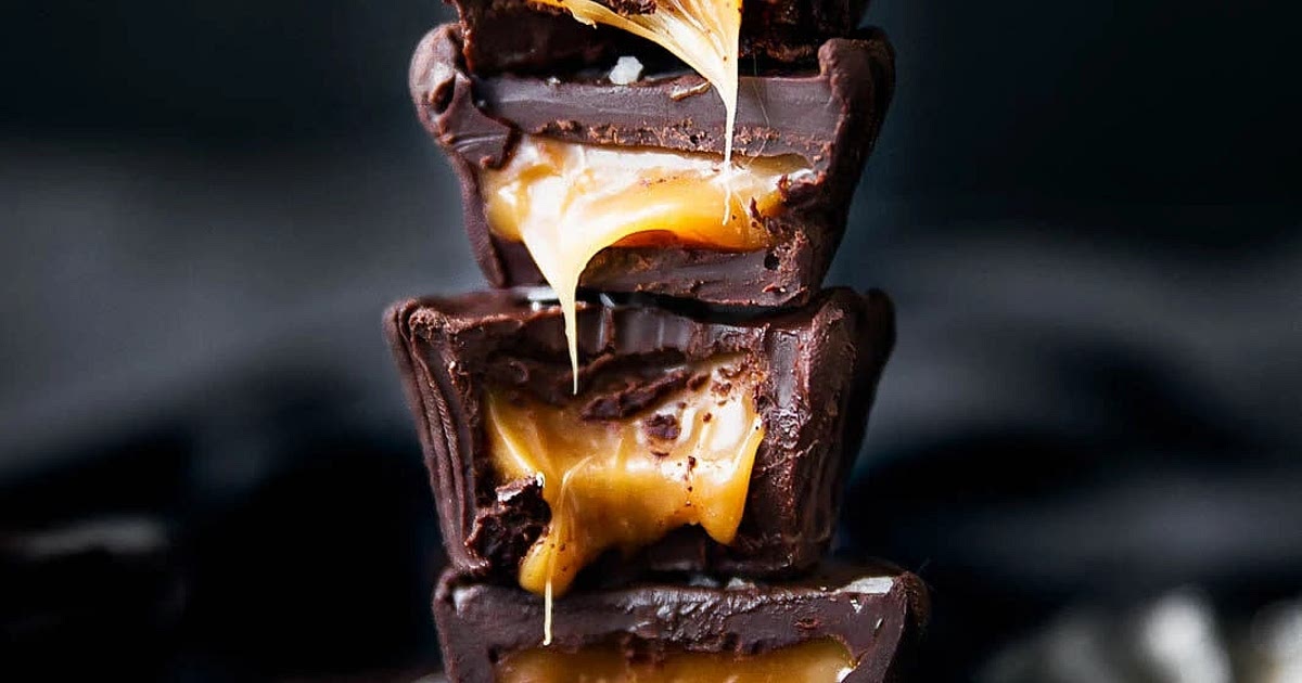 Salted caramel stuffed Nutella chocolate cups Recipe | Samsung Food App