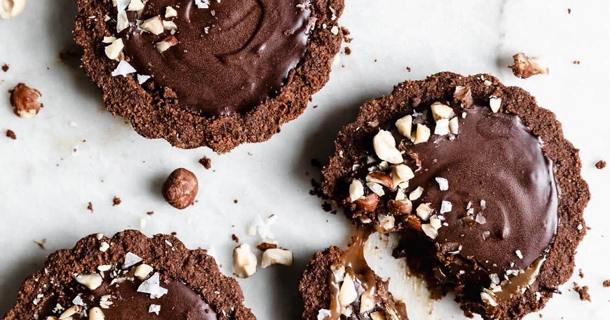 Hazelnut salted caramel chocolate tarts Recipe | Samsung Food App