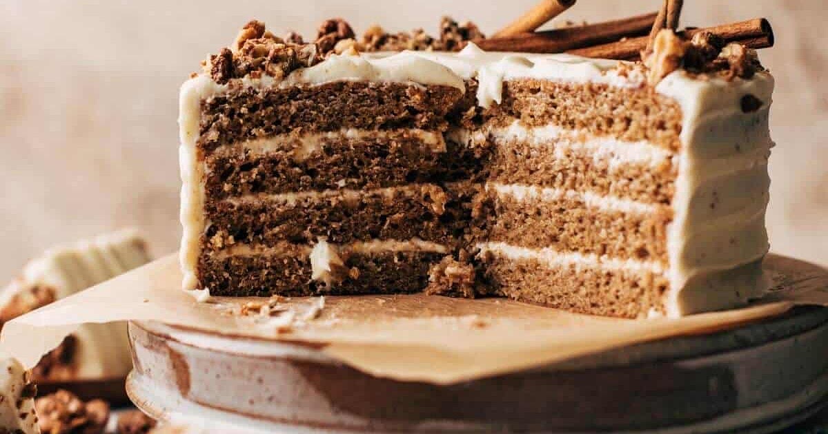 Spice cake with brown butter cream cheese frosting Recipe | Samsung Food App