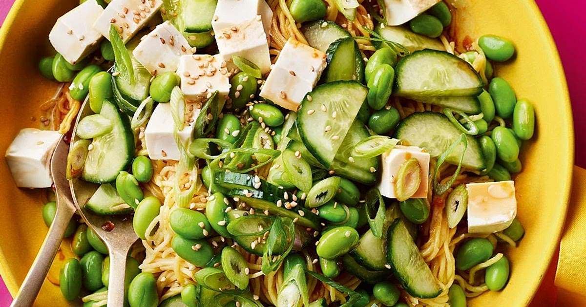 Edamame & Tofu Noodle Salad Recipe | Samsung Food App