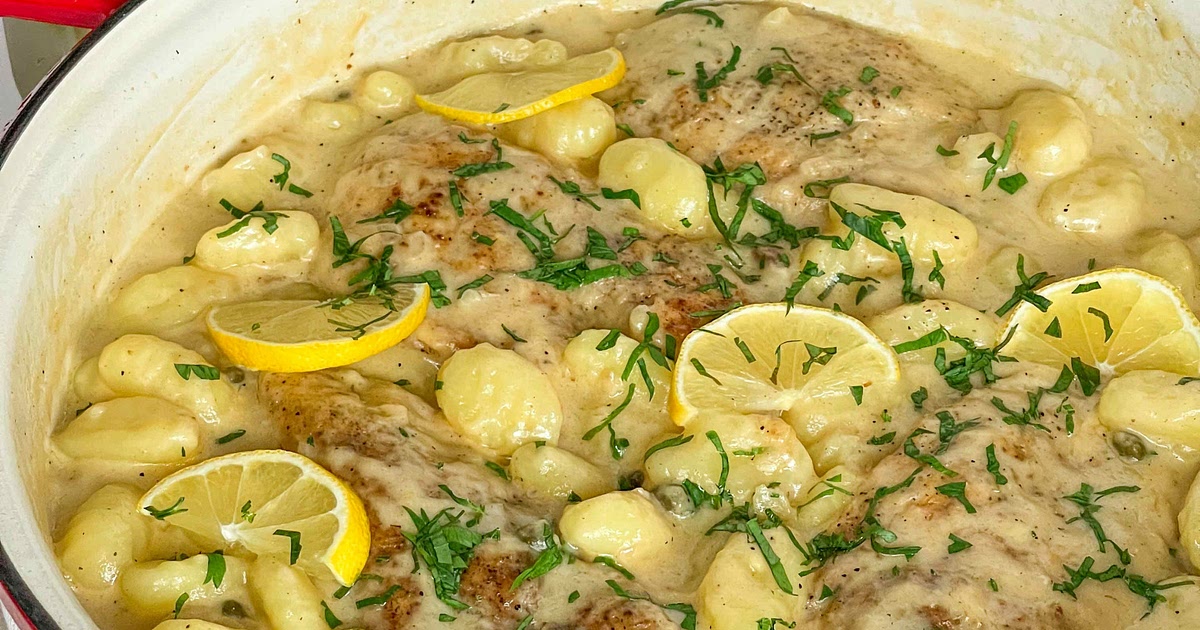 Creamy lemon chicken piccata with gnocchi Recipe | Samsung Food App