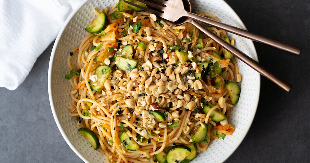 Kimchi Noodle Salad Recipe — Registered Dietitian Columbia SC - | Samsung Food App