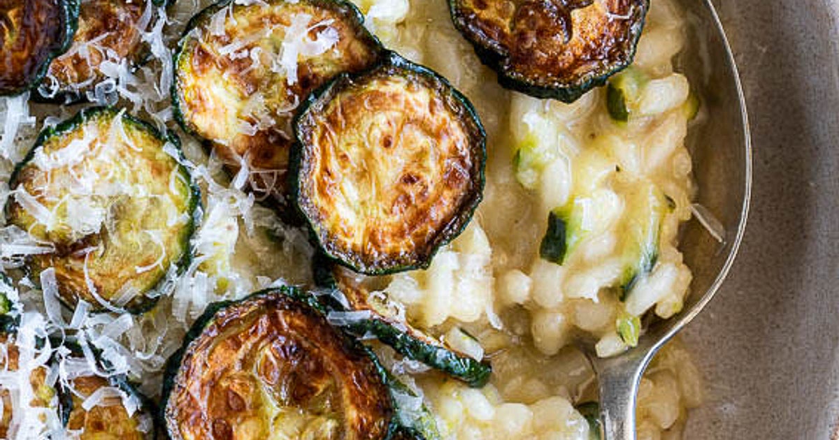 Lemon Parmesan Zucchini Risotto Recipe | Samsung Food App