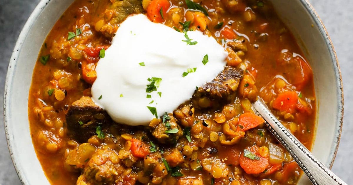 Moroccan-Spiced Beef and Lentil Stew Recipe | Samsung Food App