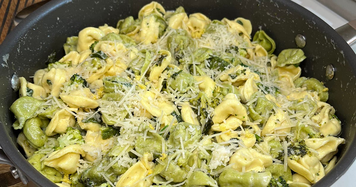One Pot Creamy Lemon Parm Tortellini Recipe | Samsung Food App
