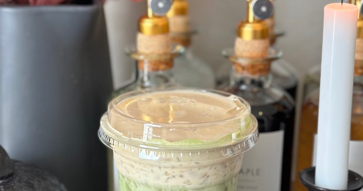 Matcha latte with pumpkin cold foam Recipe | Samsung Food App