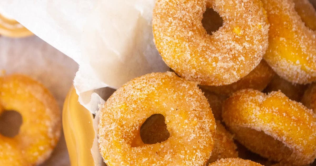 Pumpkin Cinnamon Sugar Mini Donuts Recipe | Samsung Food App