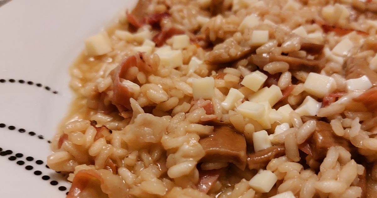 Risotto - Beer, speck, scamorza, and dried mushrooms Recipe | Samsung ...