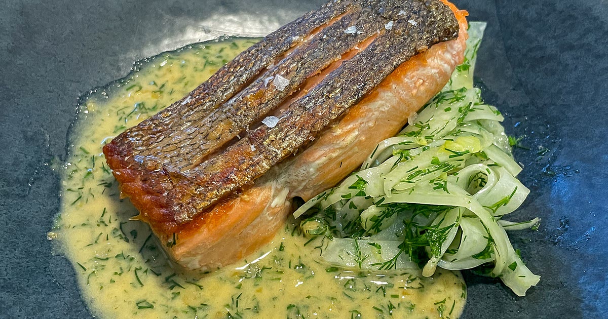 30 Minute Honey-Dijon Salmon with Fennel Salad Recipe | Samsung Food App