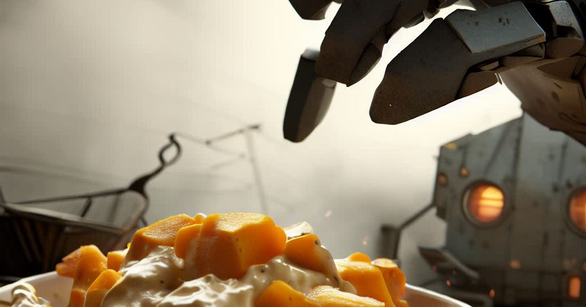 Abstract Butternut Squash Carbonara with Cottage Cheese Recipe | Samsung Food App