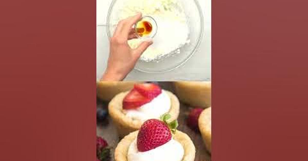 Cheesecake Sugar Cookie Cups Recipe | Samsung Food App