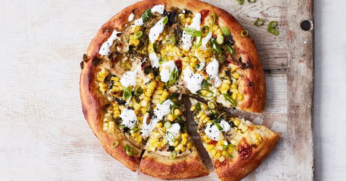 Cheesy Chicken-and-Corn Pizza Recipe | Samsung Food App