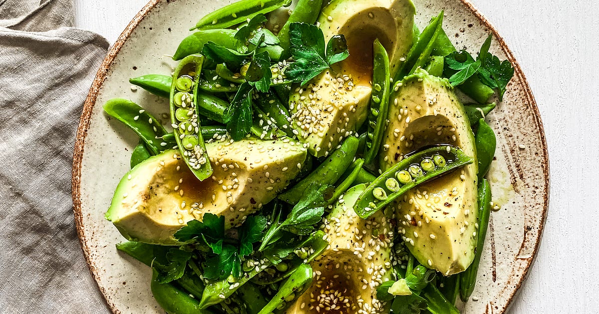 Snap pea, Avocado and Sesame salad Recipe | Samsung Food App