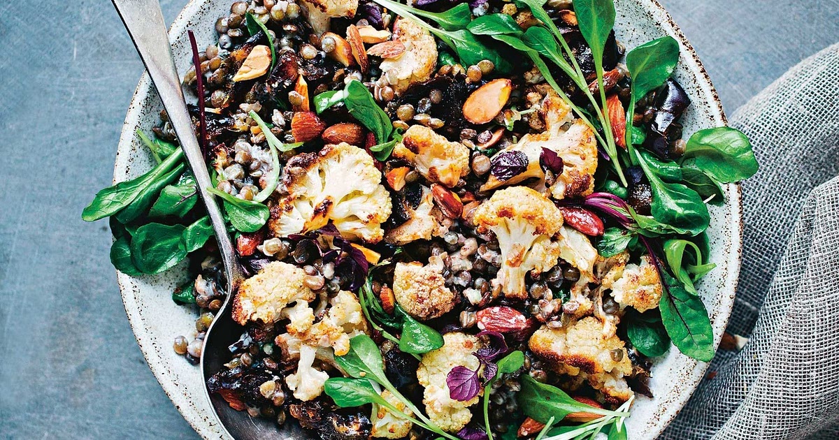 Warm Cauliflower Lentil Salad Recipe | Samsung Food App