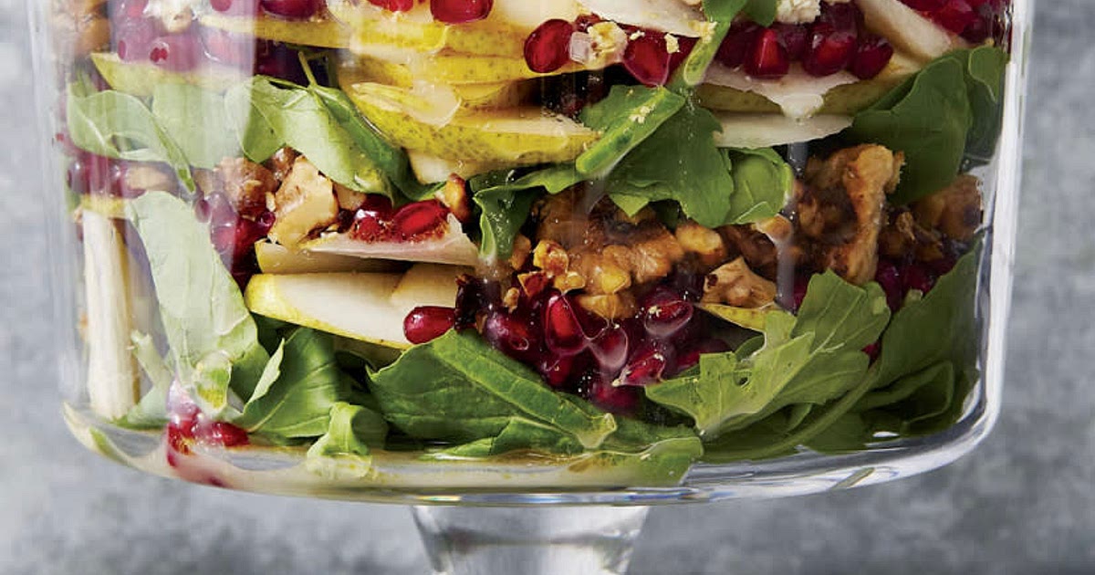 Layered Arugula Salad with Pear Vinaigrette (Magnolia Table) Recipe | Samsung Food App