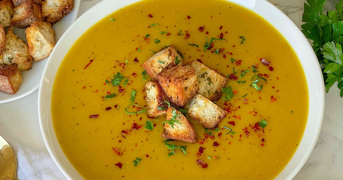 Butternut squash lentil soup Recipe | Samsung Food App