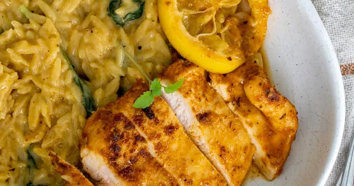 Creamy Lemon Chicken Risoni (Orzo) Recipe | Samsung Food App