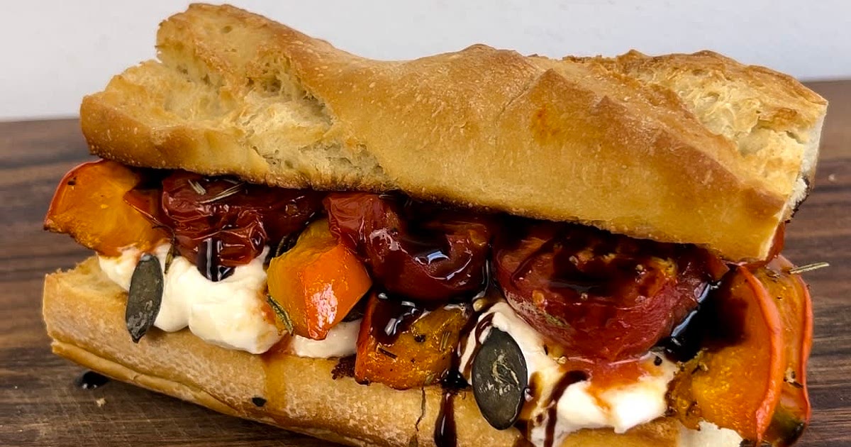 Pumpkin Burrata sandwich Recipe | Samsung Food App