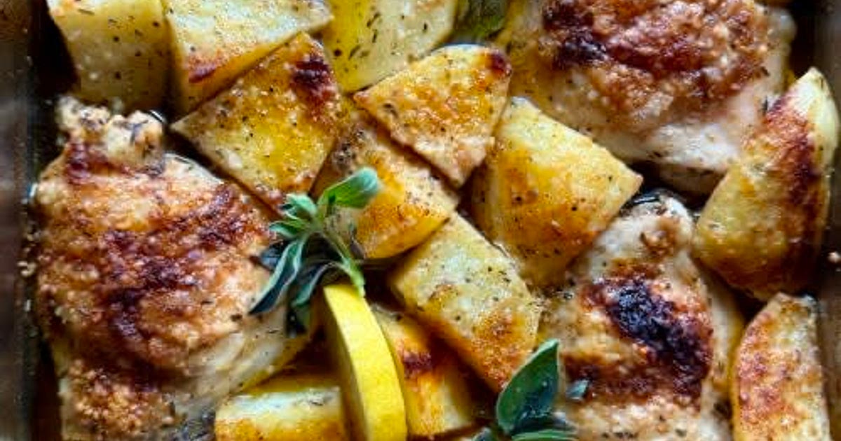 Greek Lemon Chicken and Potatoes Recipe | Samsung Food App