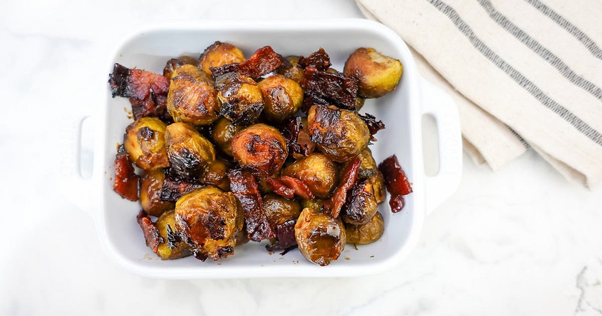 Maple Glazed Brussels Sprouts with Bacon Recipe | Samsung Food App