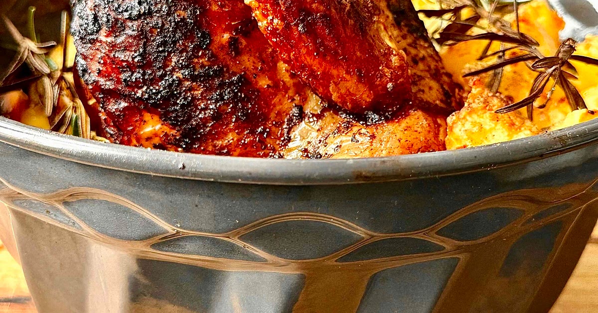 Bund Pan Roast Chicken with Crispy Potatoes Recipe | Samsung Food App