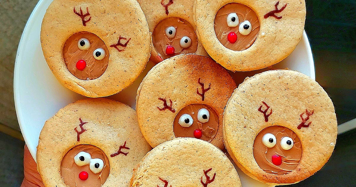 PB FILLED REINDEER COOKIES🦌🎄 Recipe | Samsung Food App