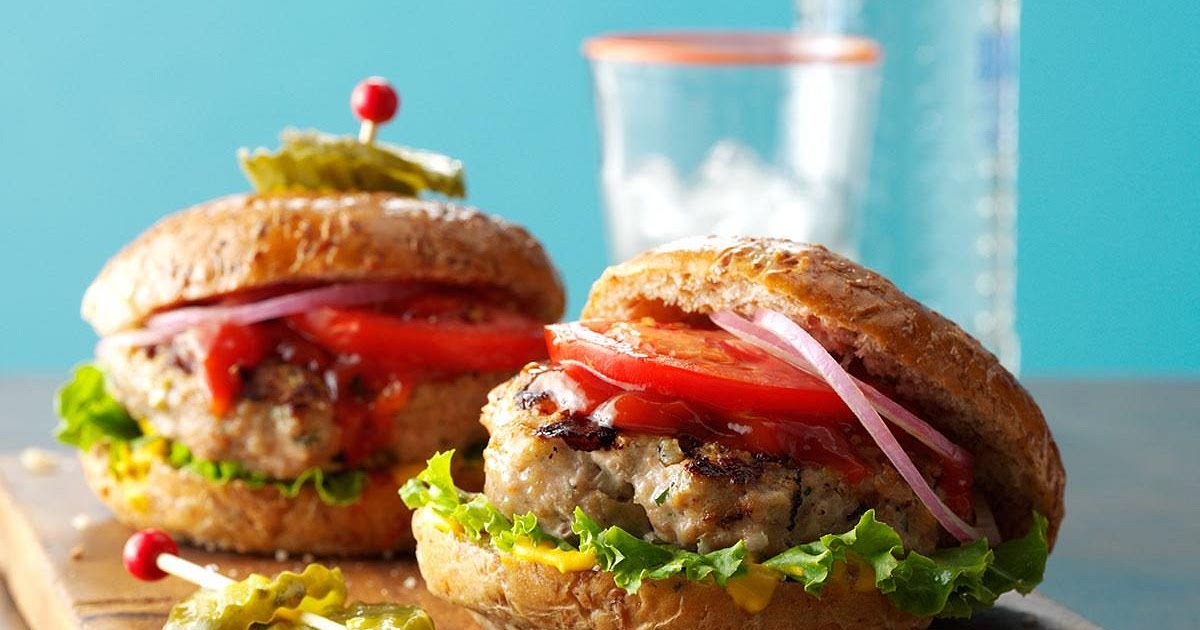 Grilled Ground Turkey Burgers Recipe | Samsung Food App