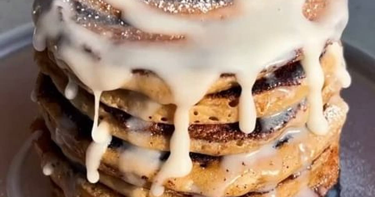 Cinnamon Roll Pancakes 🥞😍🍂 by Recipe | Samsung Food App