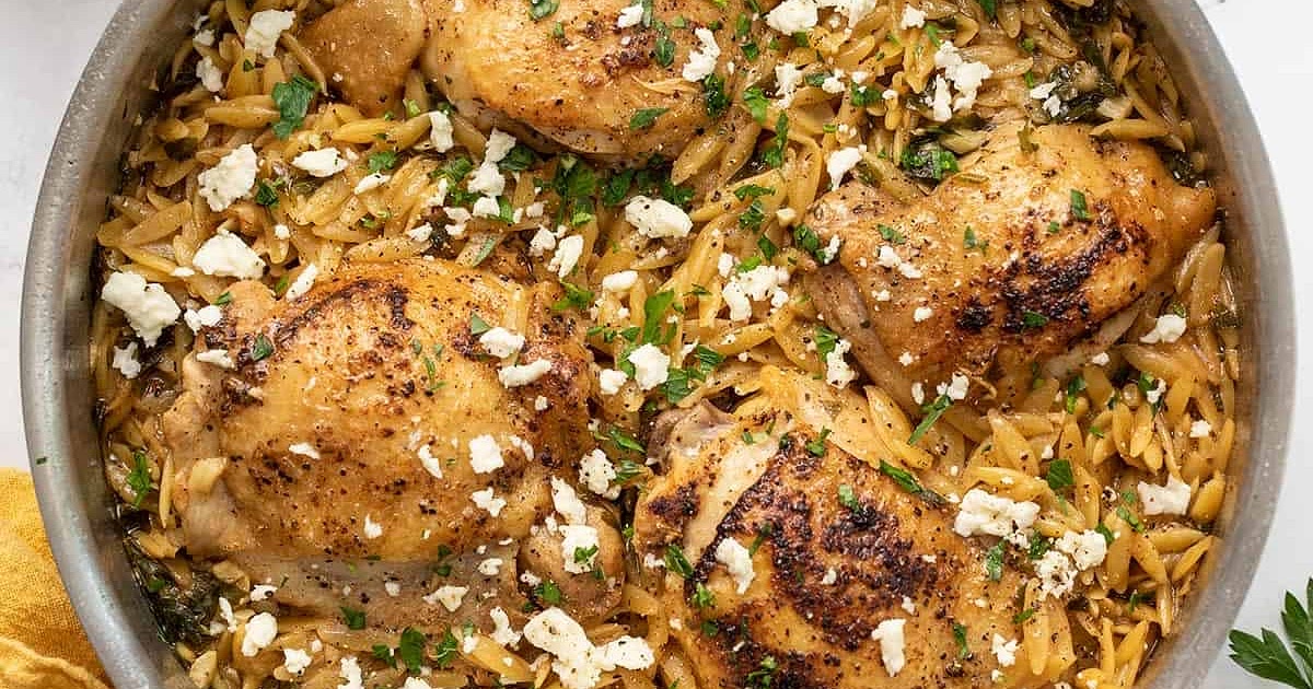 Lemon Chicken Orzo Recipe | Samsung Food App