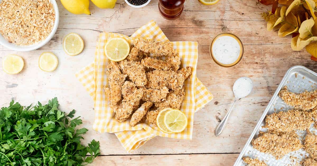 Lemon Pepper Baked Chicken Tenders Recipe | Samsung Food App