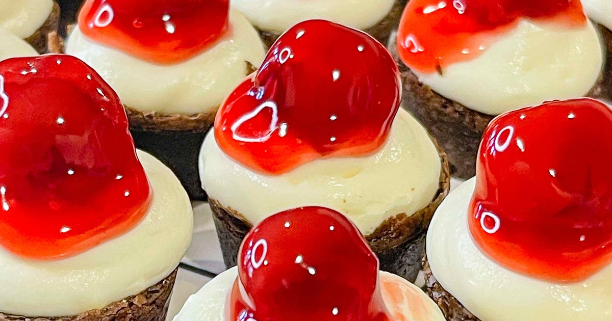 Cherry Cheesecake Brownie Bites Recipe | Samsung Food App
