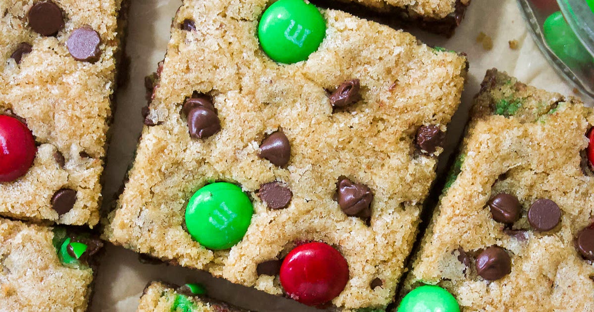 M&M Christmas Cookie Bars Recipe | Samsung Food App