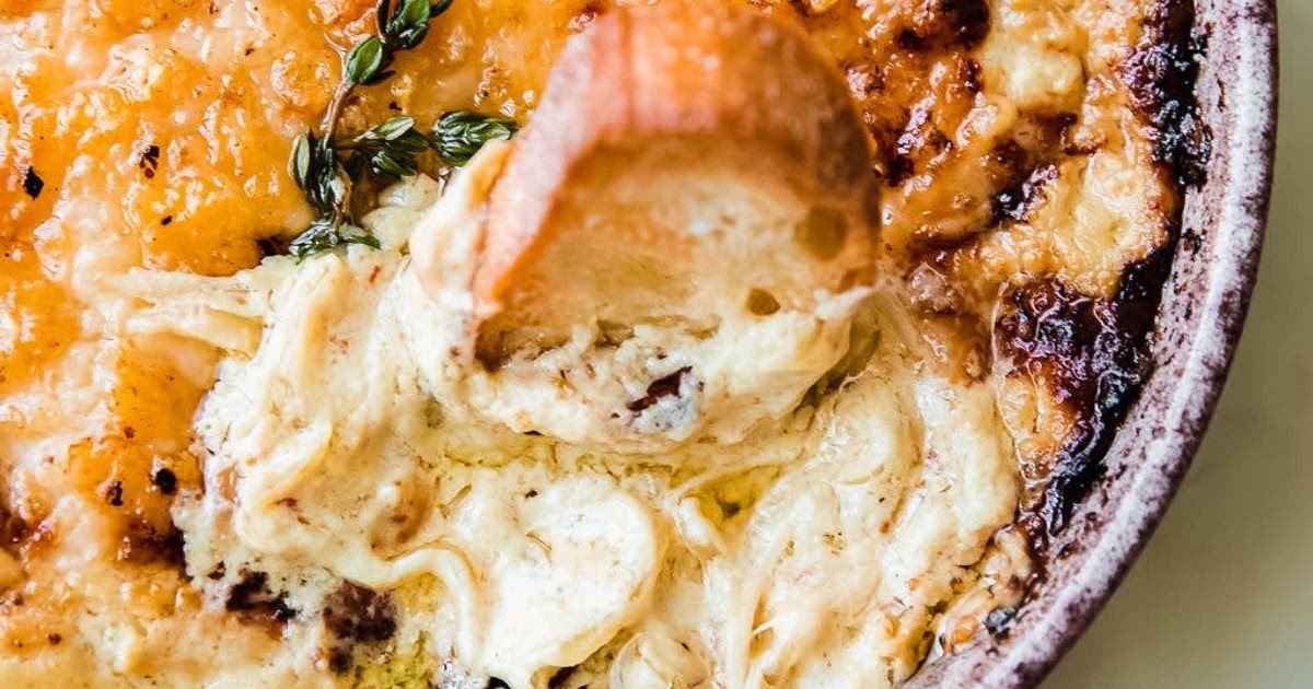 Jammy Hot Caramelized Onion Dip with Gruyere Recipe | Samsung Food App