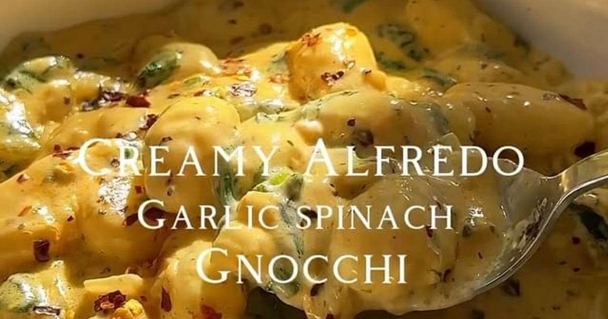 How to make a Delicious Creamy Alfredo Garlic Spinach Gnocchi 🤤✨ Recipe | Samsung Food App