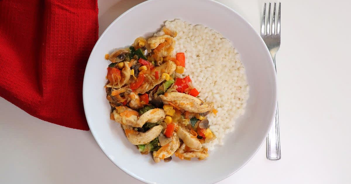 Quick and easy chicken breast with veggies Recipe | Samsung Food App