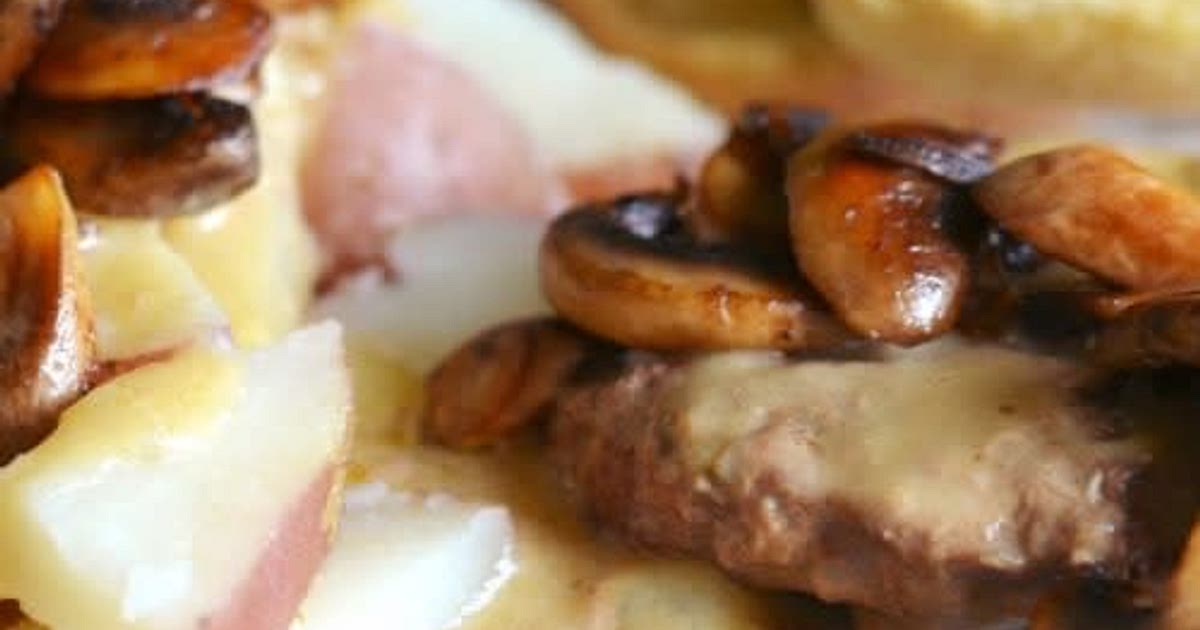 Salisbury Steak with Frozen Hamburger Patties Recipe | Samsung Food App