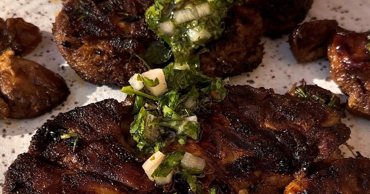 Lions Mane Mushroom Steaks with Chimichurri Recipe | Samsung Food App