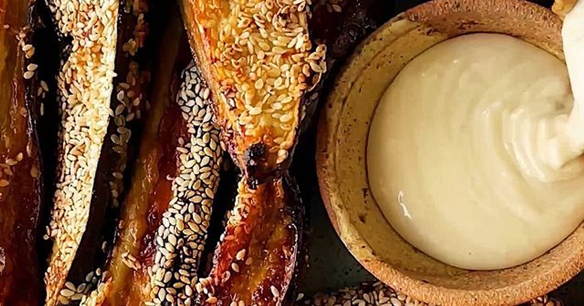 MISO HONEY GLAZED EGGPLANT FRIES Recipe | Samsung Food App