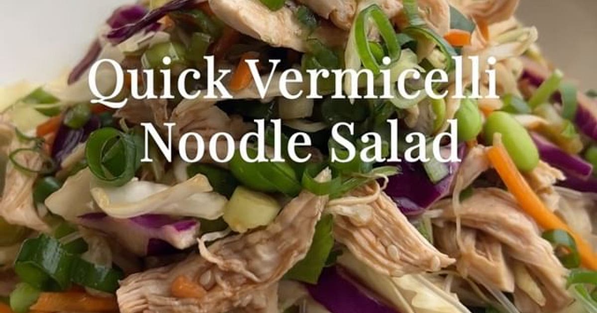 QUICK VERMICELLI NOODLE SALAD 🌱⁠ Recipe | Samsung Food App